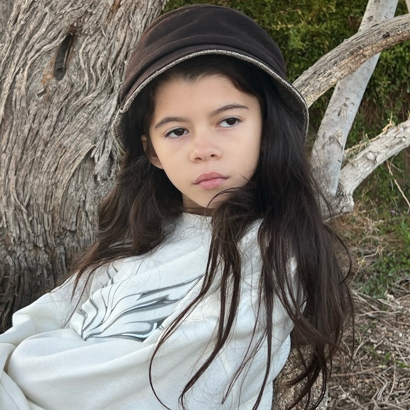 Wool Bucket Hat Brown color with Trim - Picture 6 of 11